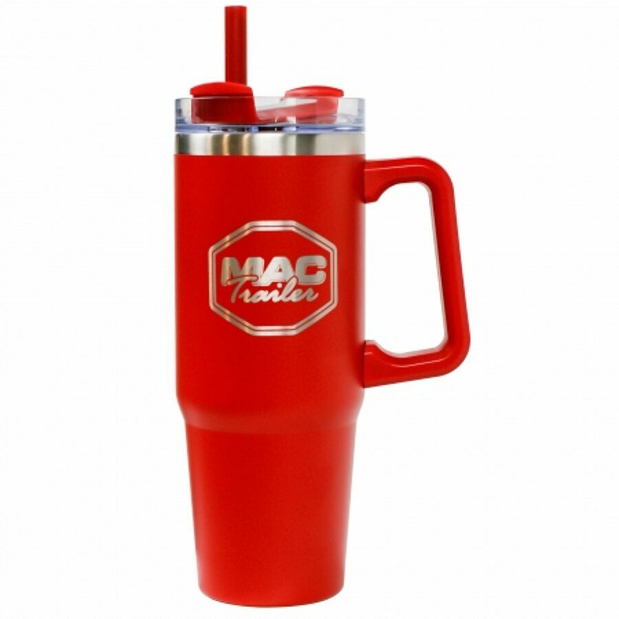 MAC TRAILER TUMBLER, RED 30 OZ W/ STAINLESS & COPPER VACUUM INSULATION