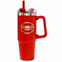 MAC TRAILER TUMBLER, RED 30 OZ W/ STAINLESS & COPPER VACUUM INSULATION