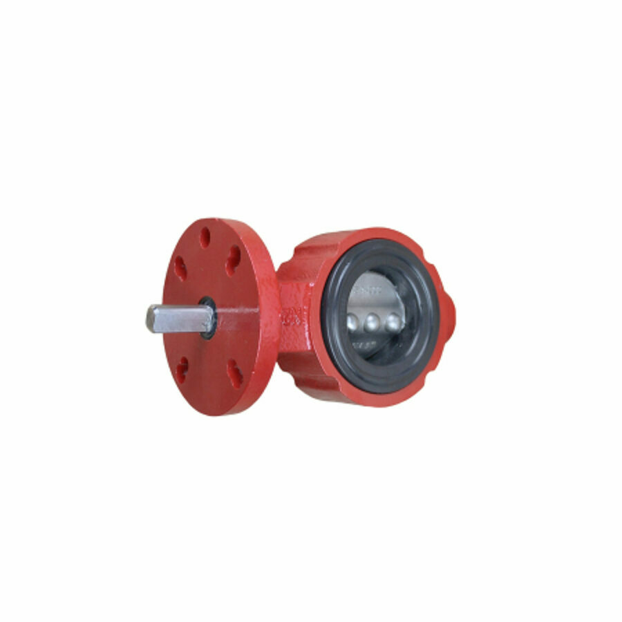 BUTTERFLY VALVE 2", CAST IRON, SS DISC, BLACK NITRILE