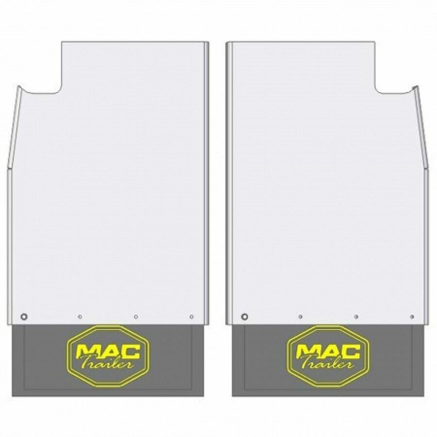 MUD FLAP ASSEMBLY ALUMINUM W/ RUBBER FLAP 30"