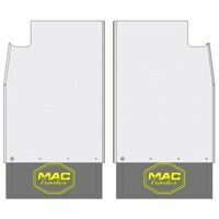 MUD FLAP ASSEMBLY ALUMINUM W/ RUBBER FLAP 30"