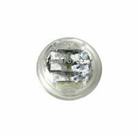 2" LAMP, 8-DIODE , M-30 RED LED, CLEAR GROMMET MOUNT, FIT N FORGET