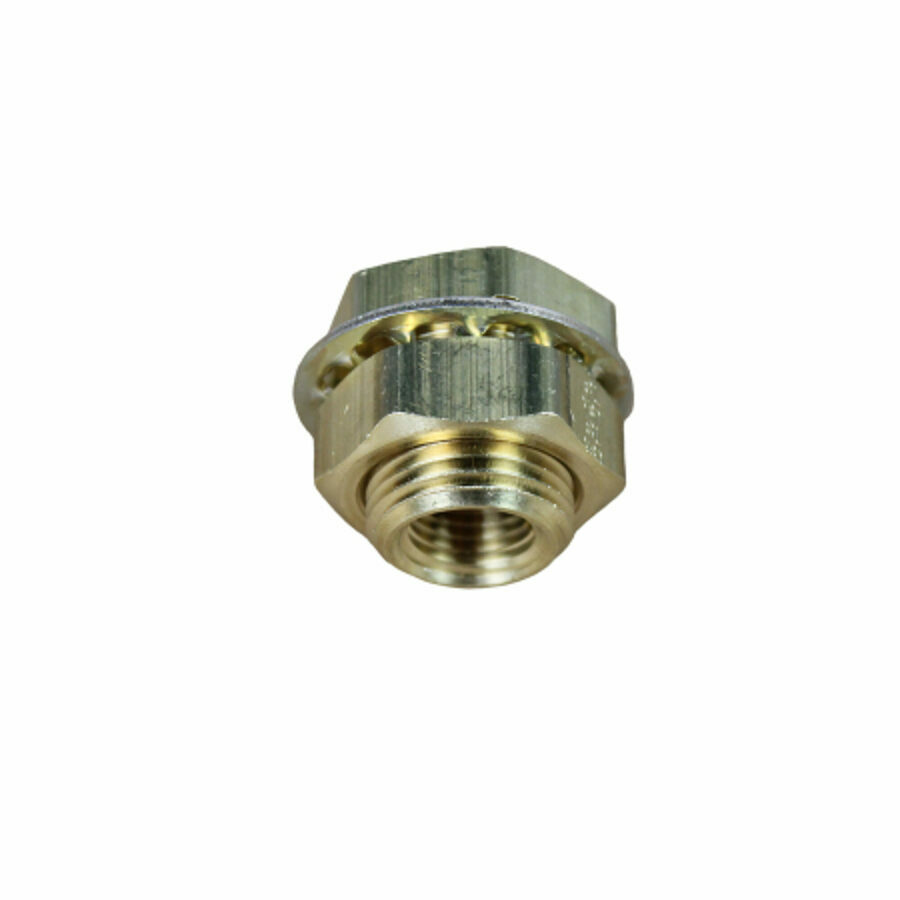 BULKHEAD SHORT 1/4 BRASS, 3/4" HOLE SIZE