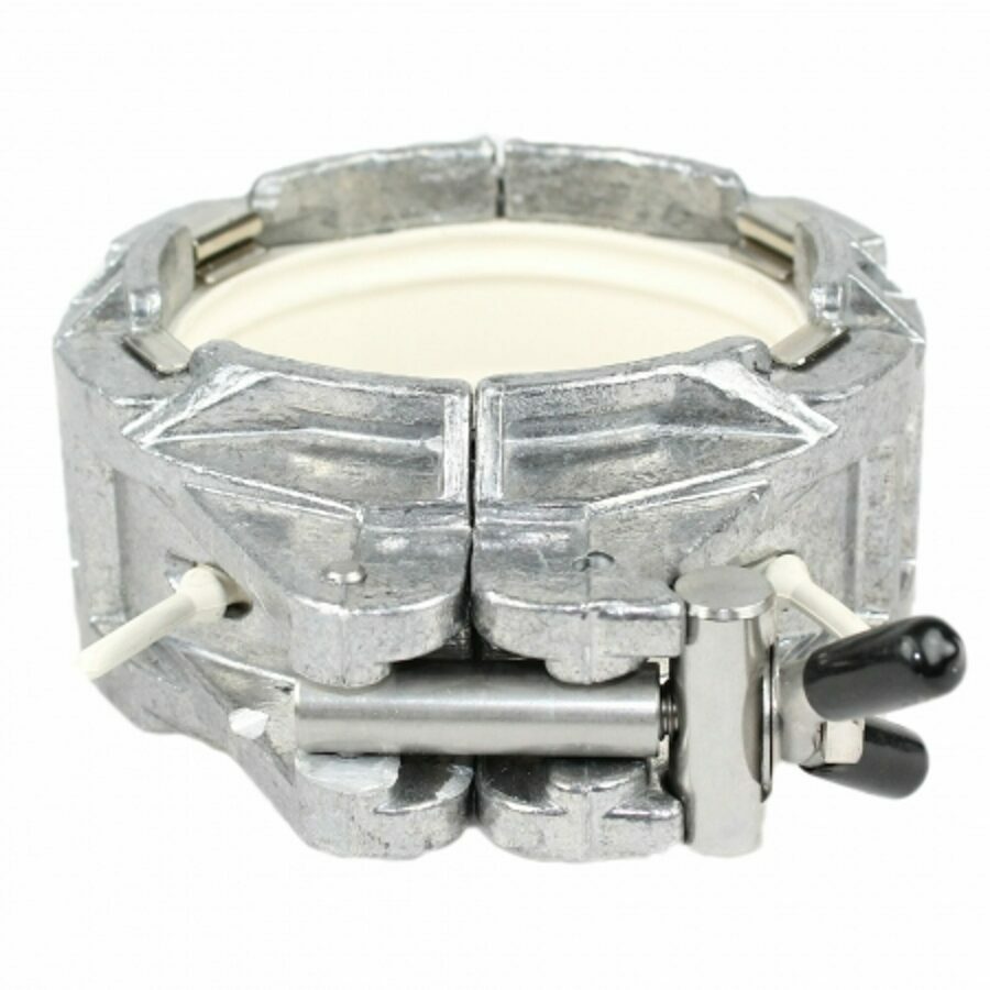 ALUMINUM COUPLER 4", ALL-IN-ONE, BOLT-ON, SPLIT WHITE GASKET