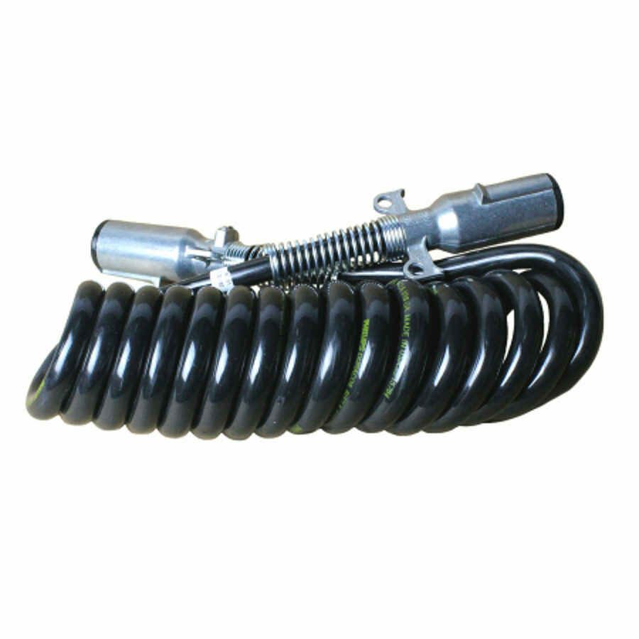 7 WAY LIGHT HARNESS SPRING, CORD MALE ENDS 12', TRUCK-LITE 97151 (263717151)