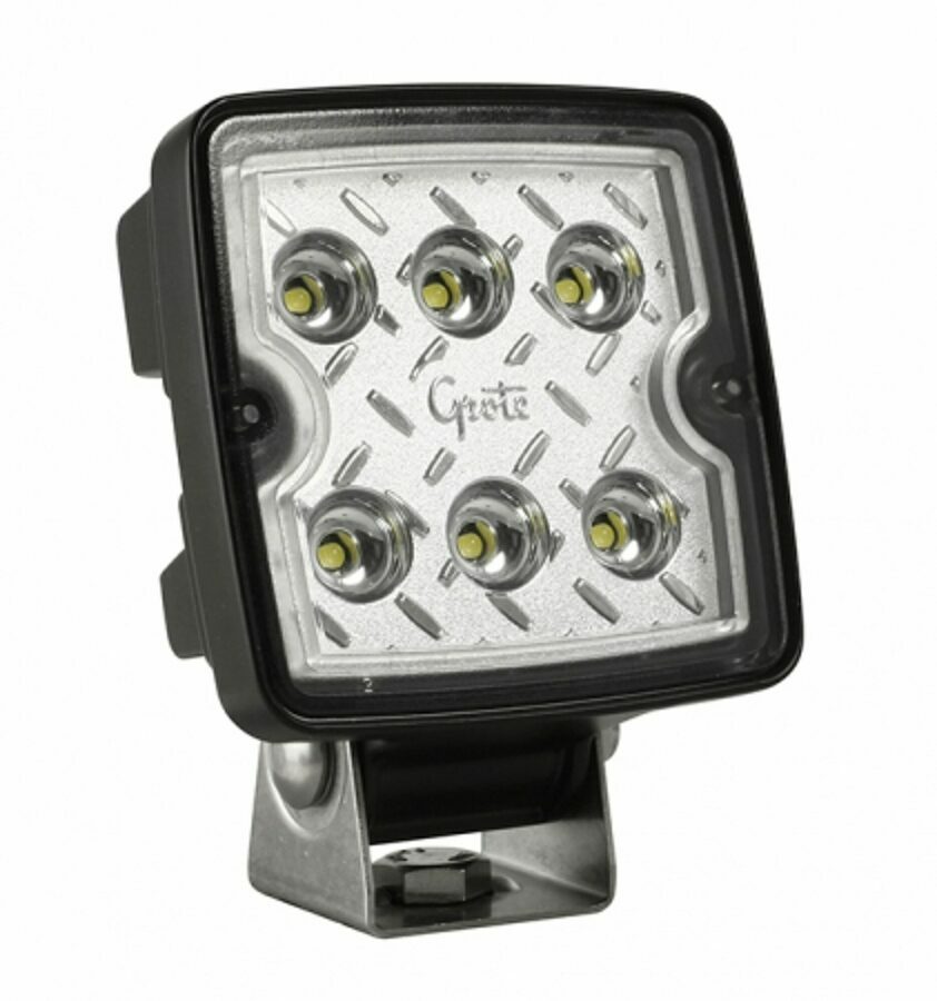 FLOOD LED, WORK LIGHT SQUARE W/ MALE TERMINALS