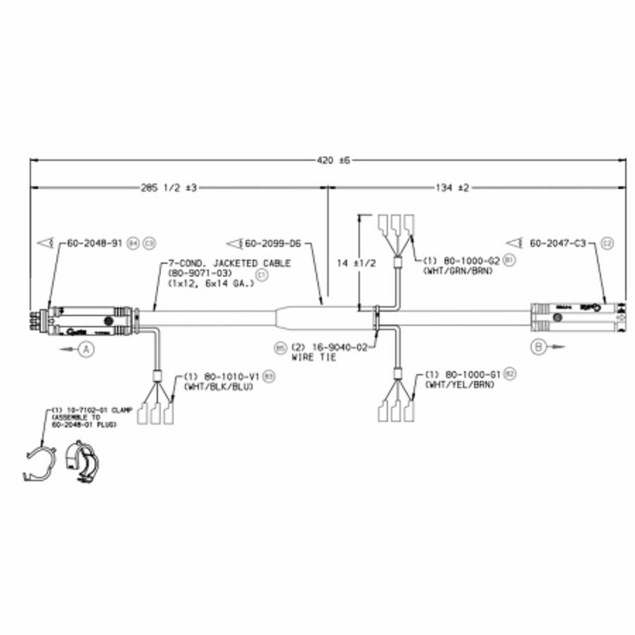 HARNESS, SECOND MAIN, 420"