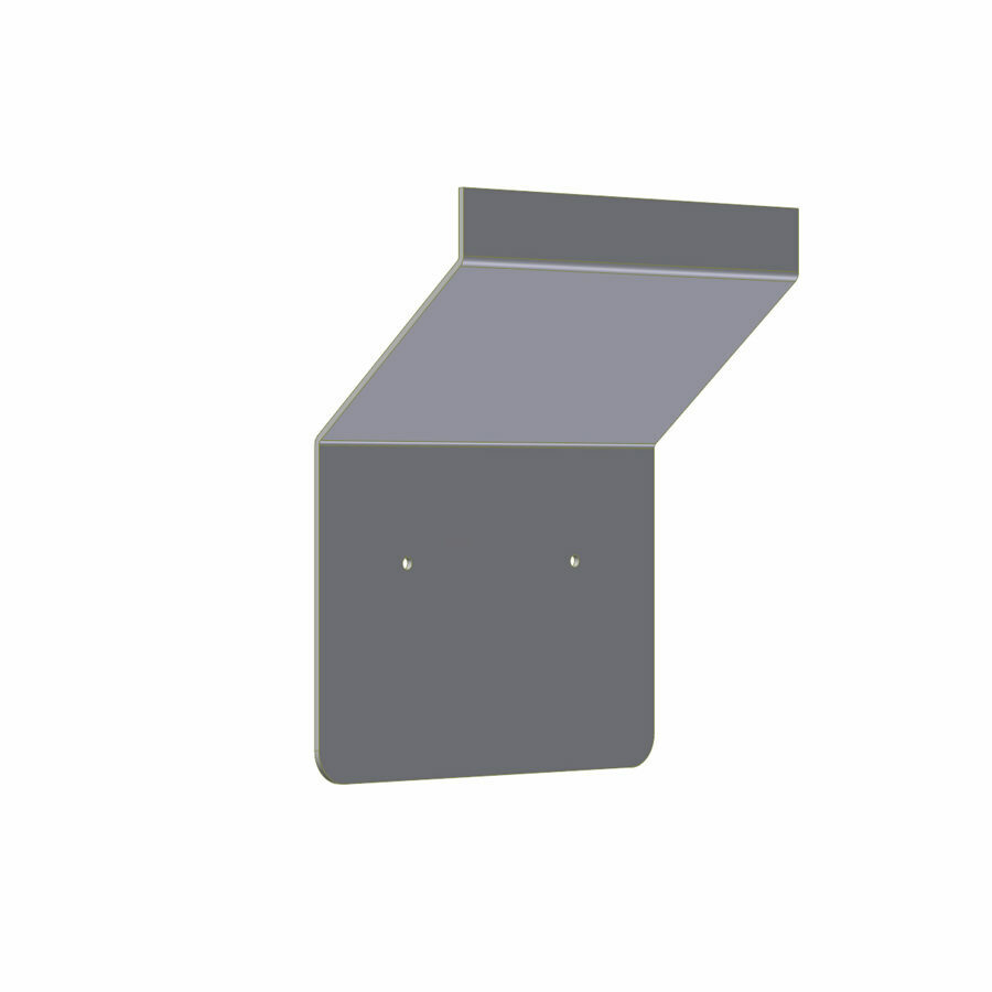 LICENSE PLATE MOUNT, LARGE TP, W/ MID STEP, AIR RIDE