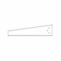 BRACKET FORM .250 X 10.3125 X 28.8125 PLT ALUMINUM CURB SIDE