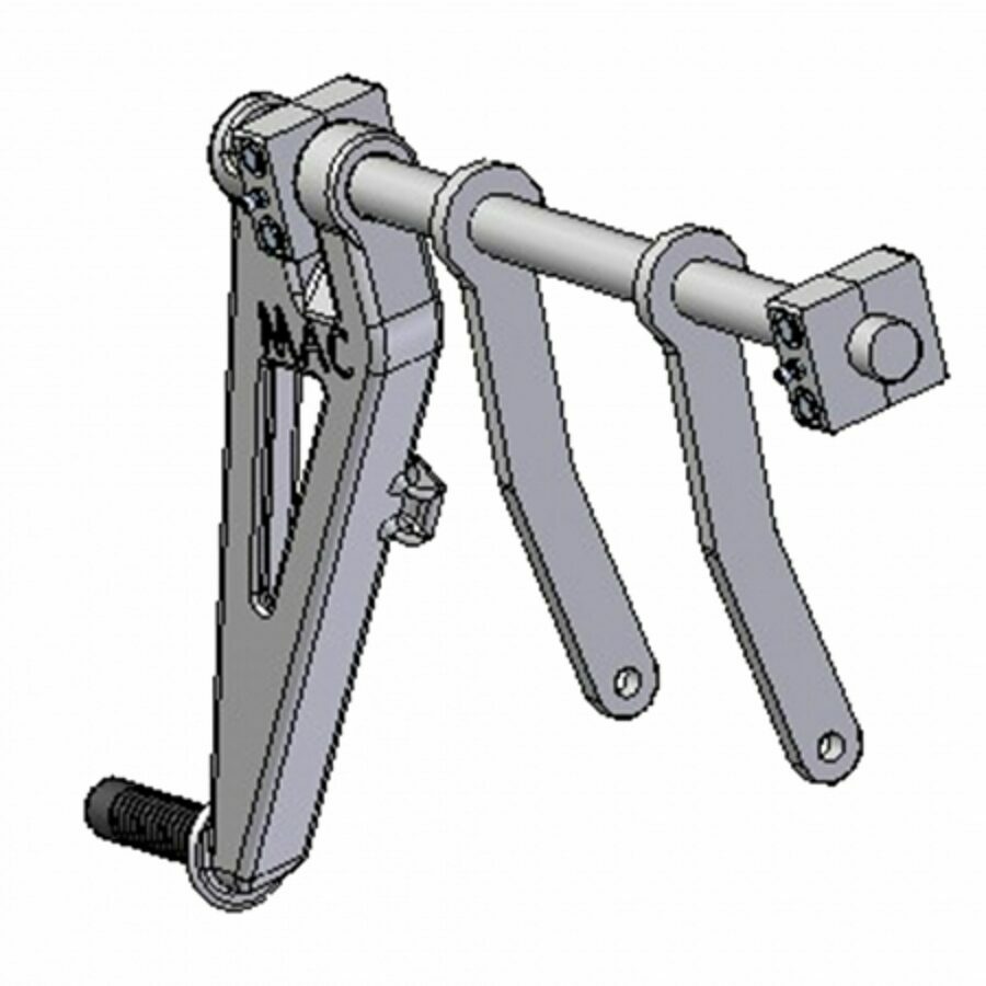 COAL DOOR, HANDLE ALUMINUM, 18" ALUMINUM 1/2 ROUNDS