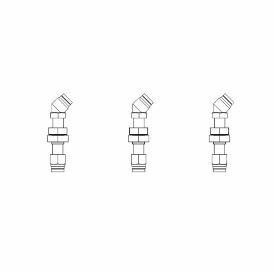 PLUMBING MOUNT PLATE FITTINGS, 3 LINES TO 5TH WHEEL PLATE