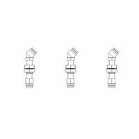 PLUMBING MOUNT PLATE FITTINGS, 3 LINES TO 5TH WHEEL PLATE