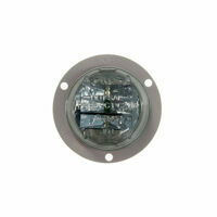 LAMP 2" PC LED PLUG CLEAR LENS, RED LIGHT FLANGE MOUNT