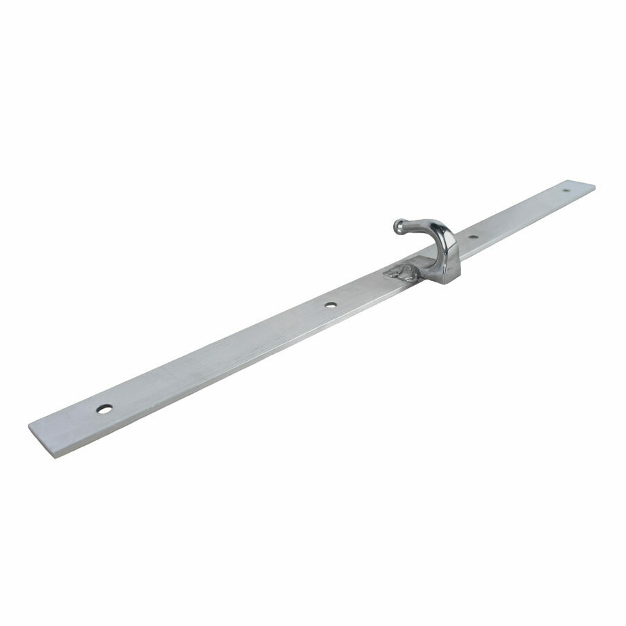 ALUMINUM MUD FLAP BRACKET ASSEMBLY STANDARD, 2" X 24" X 3/16" WITH TARP HOOK