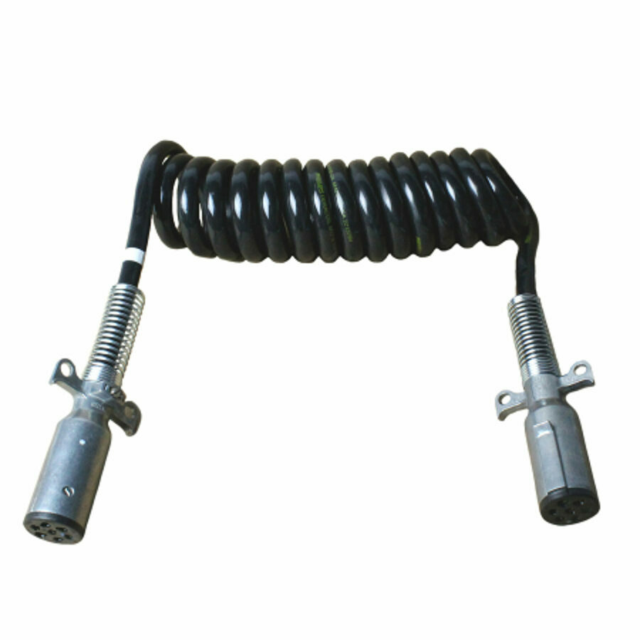 7 WAY LIGHT HARNESS SPRING, CORD MALE ENDS 12', TRUCK-LITE 97151 (263717151)