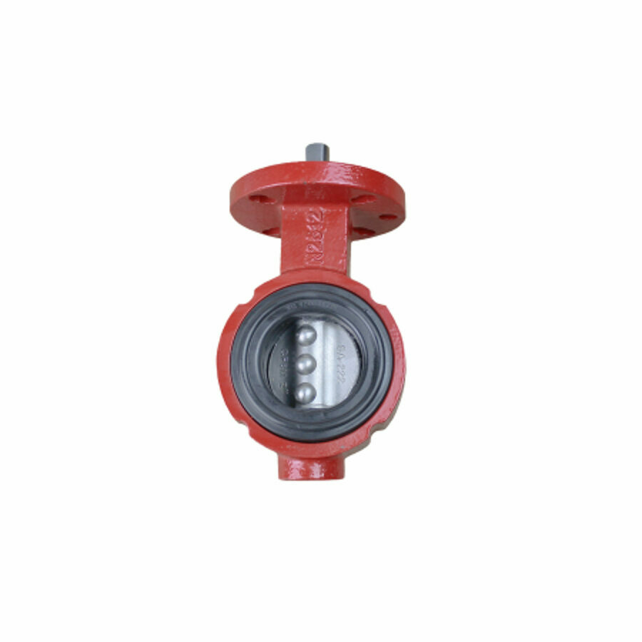 BUTTERFLY VALVE 2", CAST IRON, SS DISC, BLACK NITRILE