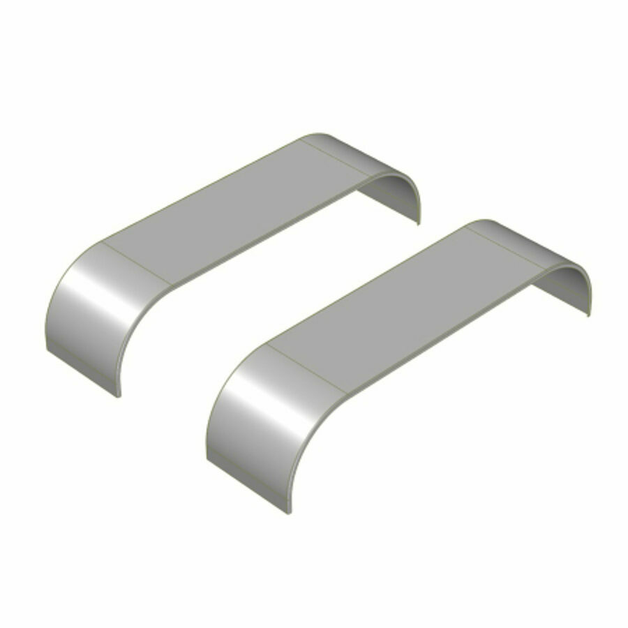 FULL FENDERS, PAIR SMOOTH NOT BUFFED, FOR SEMI/TRUCK