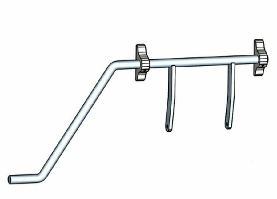 HANDLE, COAL DOOR, 12" ASSEMBLY