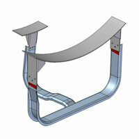 TIRE CARRIER ASSEMBLY WELD ON ALUMINUM HALF ROUND
