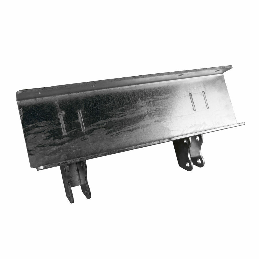 SHOCK MOUNT ASSEMBLY D.D. AAL, DISC BRAKE STEEL SLIDER BOX GALVANIZED