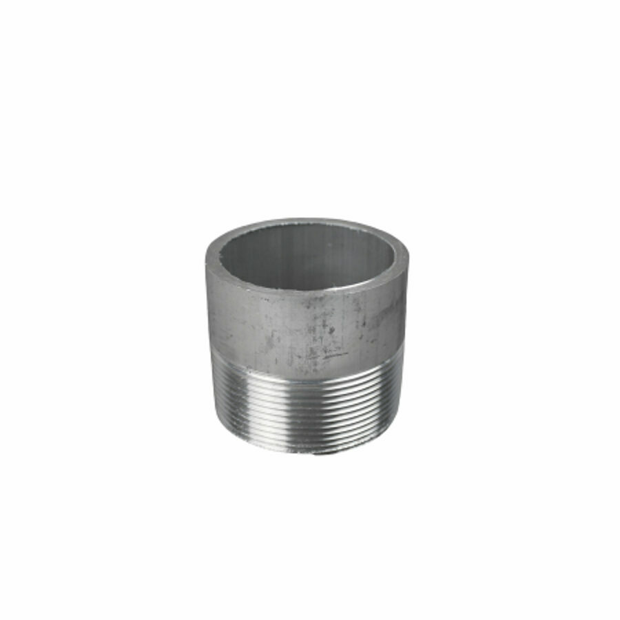 NIPPLE 3" SCH. 40 PIPE X 3" LONG, THREAD ONE END, ALUMINUM