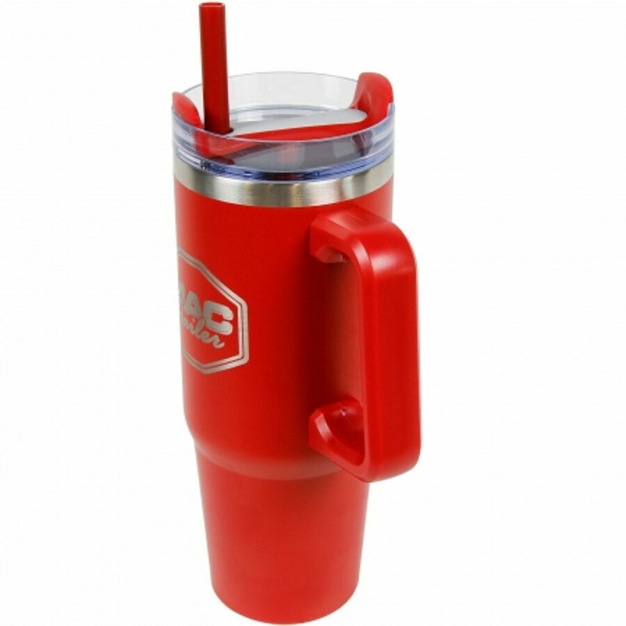 MAC TRAILER TUMBLER, RED 30 OZ W/ STAINLESS & COPPER VACUUM INSULATION