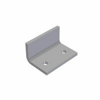 BODY GUIDE HOLD DOWN ANGLE, ALUMINUM 1/4", 2-1/2" X 2-1/2"