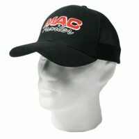 MAC TRAILER HAT, BLACK FLEX FIT M/L