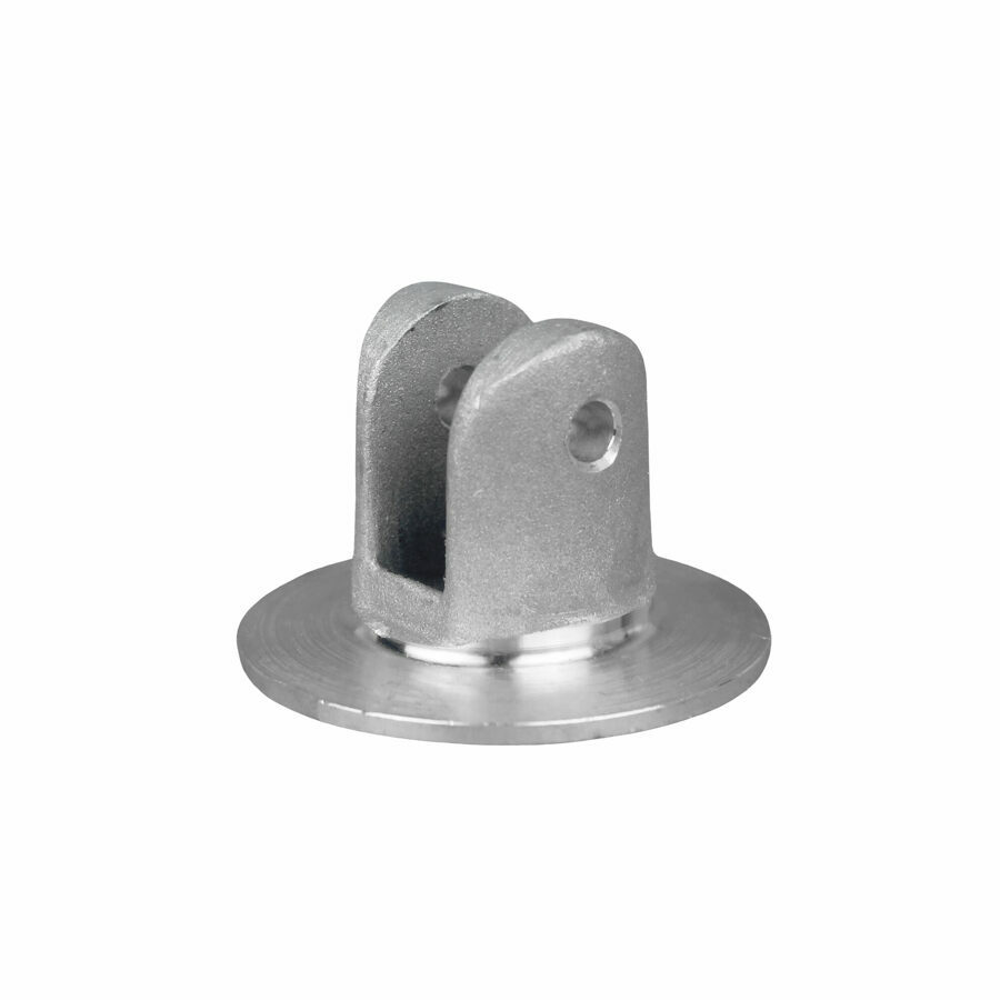 CASTING, CHAIN TIE-DOWN TOP CAP 356F BRITE FINISH LETTERS OUT