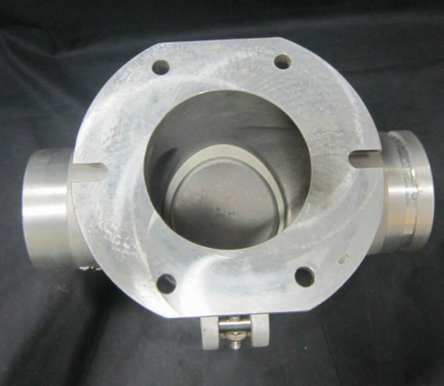 HOPPER TEE ALUMINUM 5X4 SIPHON FLOW BOTTOM DROP PLAIN X GROOVE