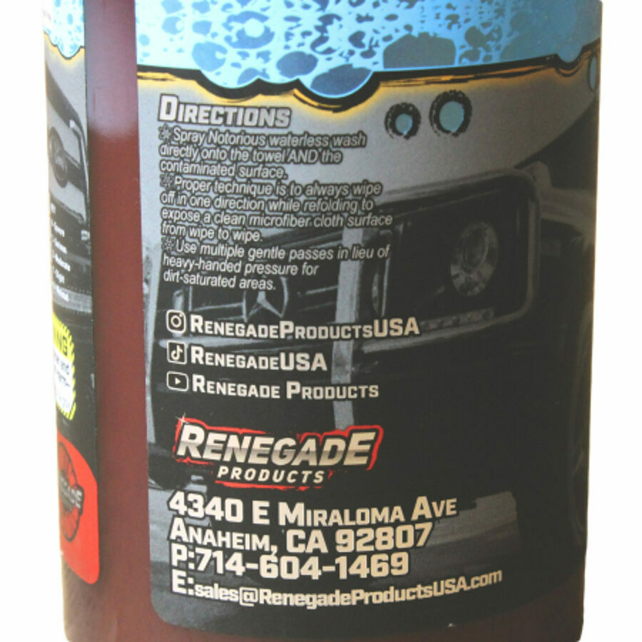 NOTORIOUS H20 WATERLESS WASH