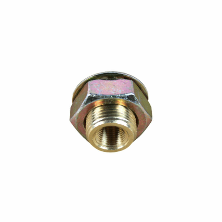 BRASS, BULKHEAD 3/8", CHASSIS STANDARD, LARGE NUT