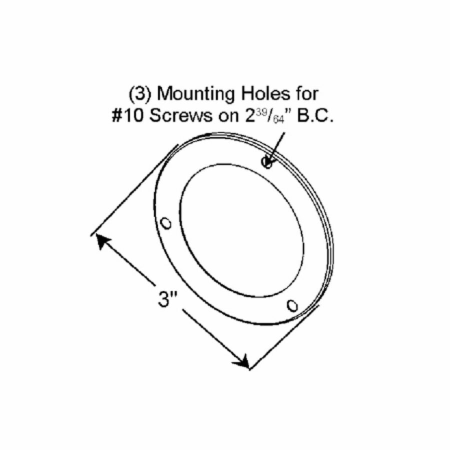 SECURITY RING/ANTI-THEFT 2", SST MOUNTING RIM