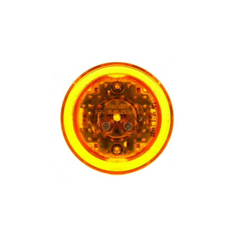 LAMP, LED MODEL 10, 8-DIODE AMBER, HIGH PROFILE, PL-10, 12V