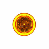 LAMP, LED MODEL 10, 8-DIODE AMBER, HIGH PROFILE, PL-10, 12V