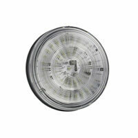 LAMP, 4" LED RED/CLEAR LENS STT