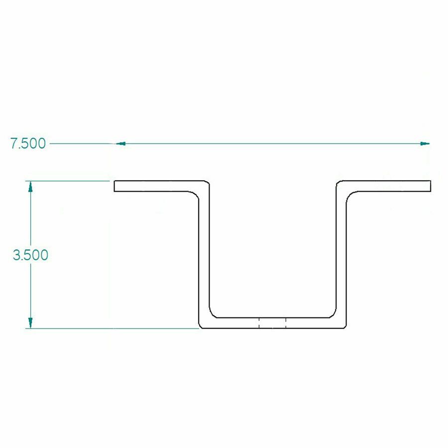 BRACKET, DOLLY BRACE MOUNT 3-1/2" TALL