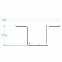 BRACKET, DOLLY BRACE MOUNT 3-1/2" TALL