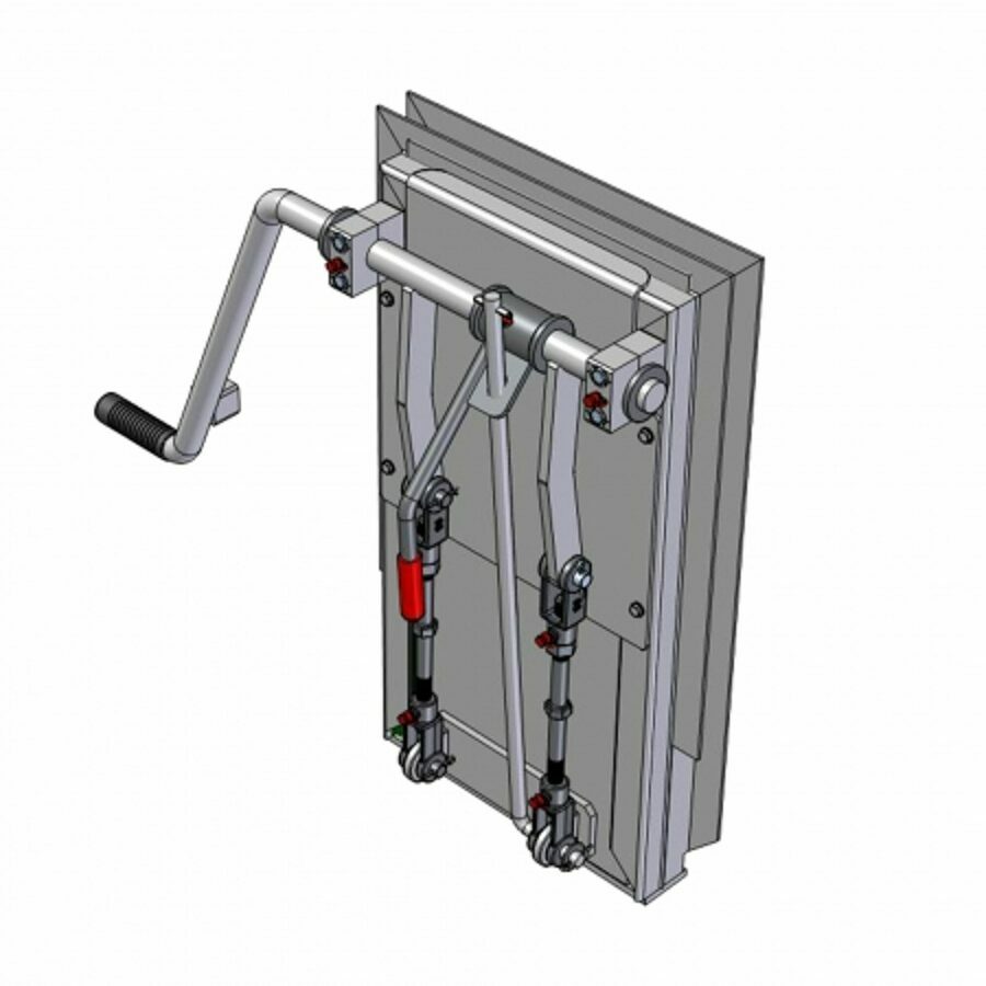 COAL DOOR ASSEMBLY 12", SMOOTH SIDE WITH FLOW CONTROL