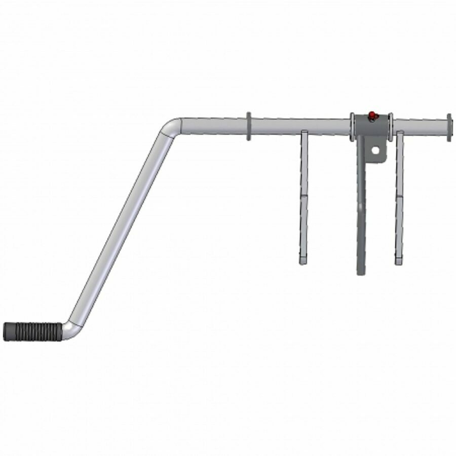 HANDLE ASSEMBLY, COAL DOOR 12",  W/FLOW CONTROL