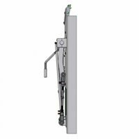 COAL DOOR ASSEMBLY 24", SHEET & POST WITH CAST HANDLE & FLOW CONTROL