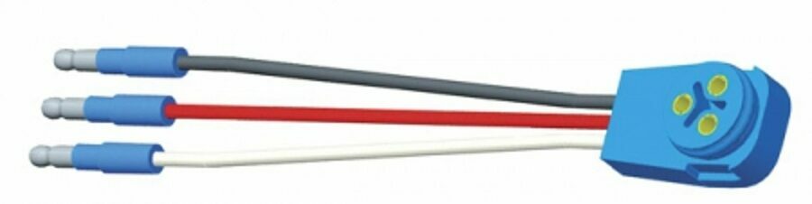 PIGTAIL, STOP TURN TAIL (S/T/T) 3-WIRE, 90 DEG. PLUG, MALE PIN