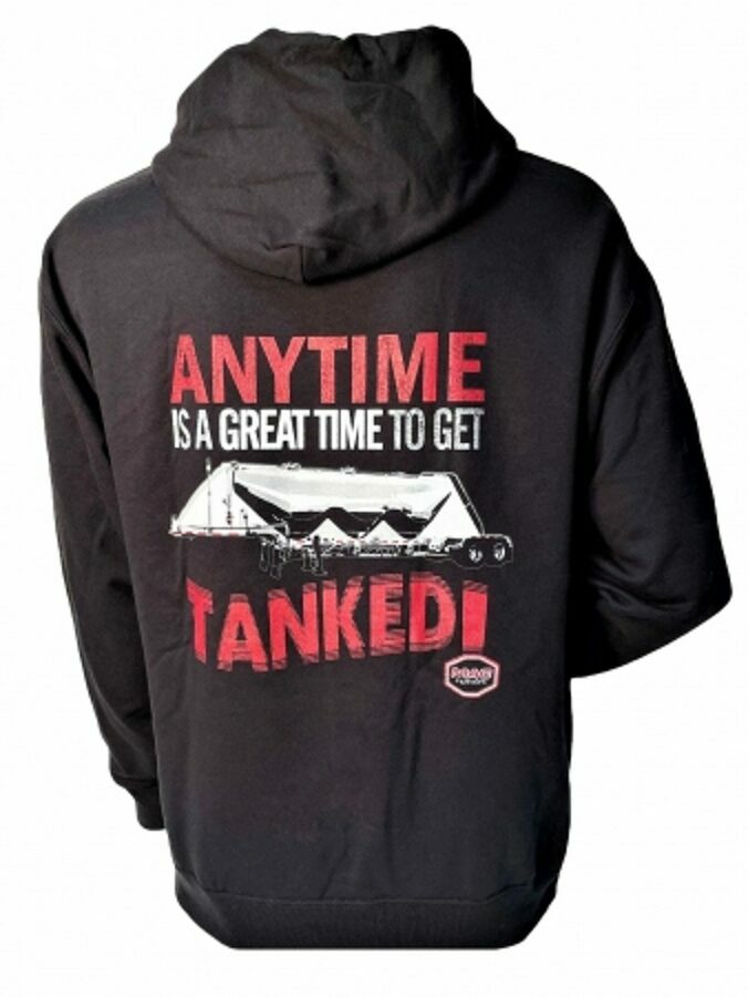 HOODIE BLACK TANKED 2X