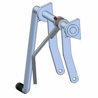 COAL DOOR ASSEMBLY, 14", S+P, SB, WITH FLOW CONTROL