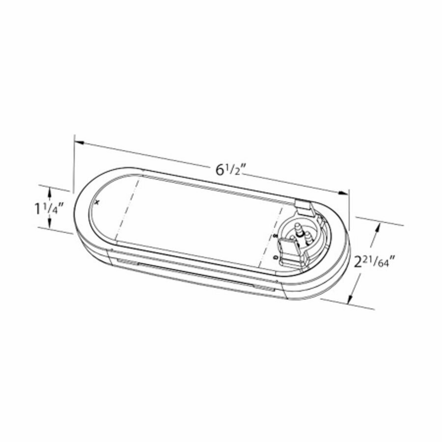 LAMP, OVAL AMBER, LED TURN