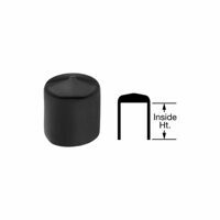 BLACK VINYL CAP FOR 1-1/2", STEEL PIPE