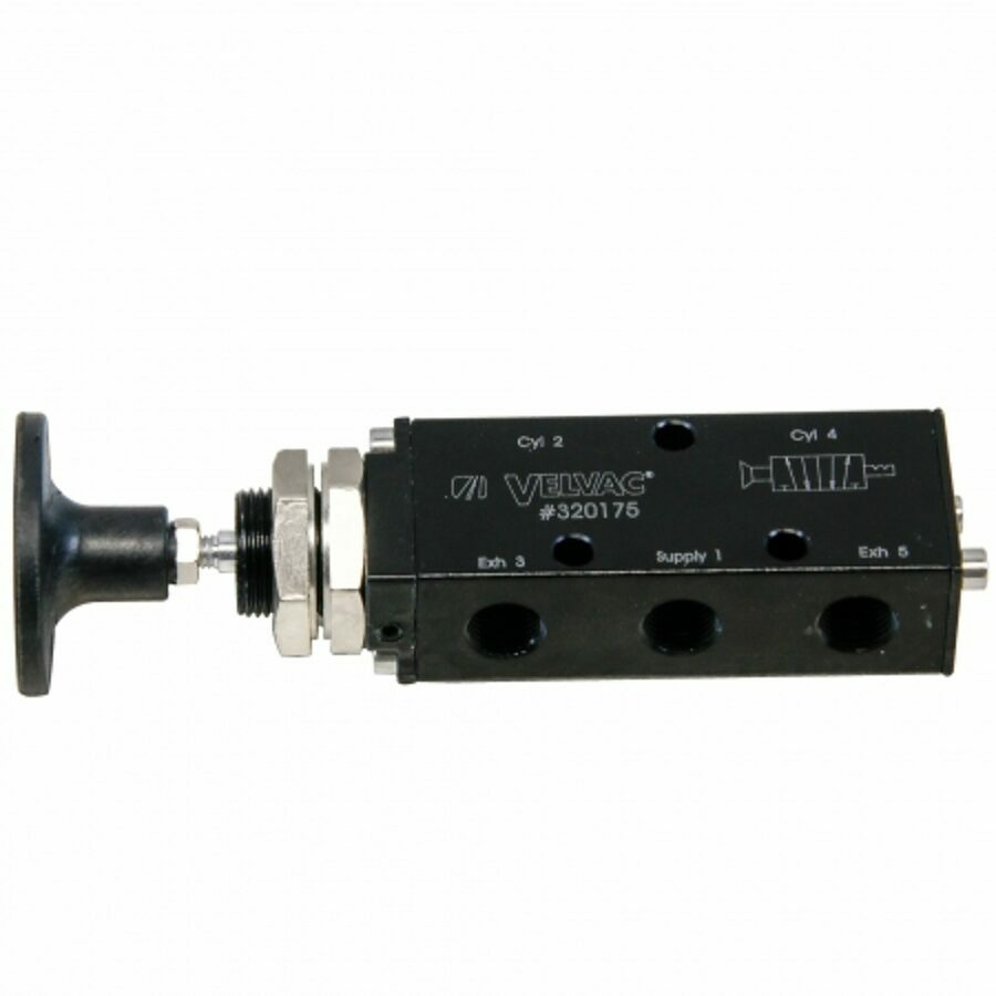 4-WAY VALVE, PUSH/PULL-VELVAC (5) 1/4" 18 FPT PORTS