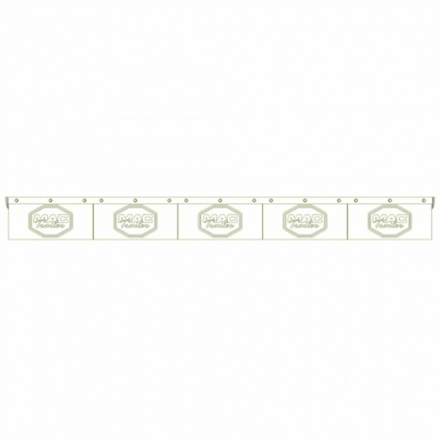 MUD FLAP ASSEMBLY, REAR END FULL-STUBS, WELD-ON PLASTIC, STANDARD