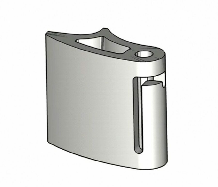 GATE HINGE, INSET SMOOTH SIDE, SLIDE & LOCK, PASSENGER SIDE,  EXTRUSION (UNTIL AVAILABLE-USE 55003088)