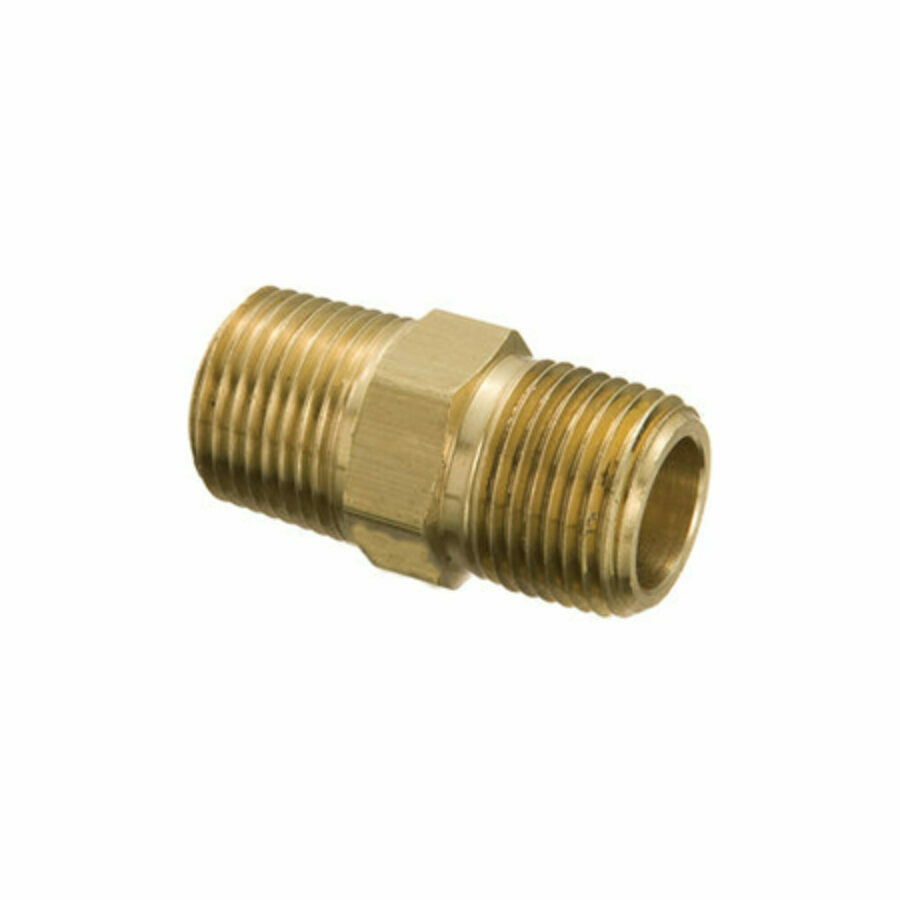 NIPPLE, 3/4" HP HEX BRASS
